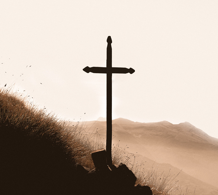 Cross on a hill picture